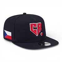 Czech Republic Navy Flag Patch 2026 World Baseball Classic WBC New Era 9FIFTY A-Frame Snapback Hat