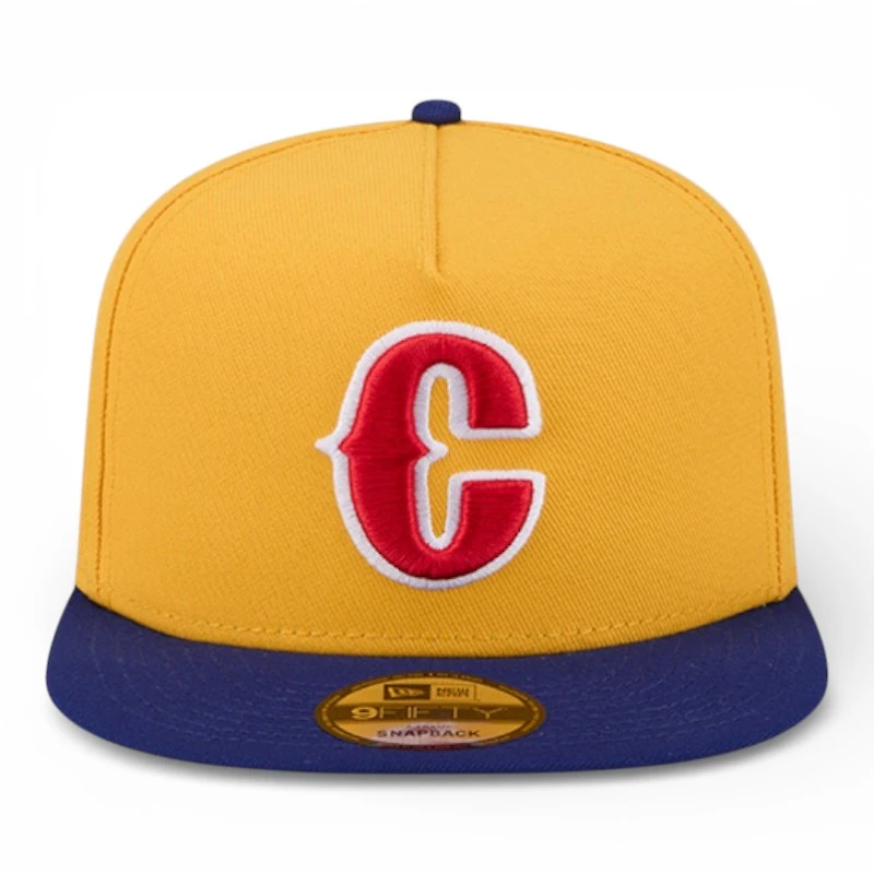 Colombia Yellow and Navy Flag Patch 2026 World Baseball Classic WBC New Era 9FIFTY A-Frame Snapback Hat
