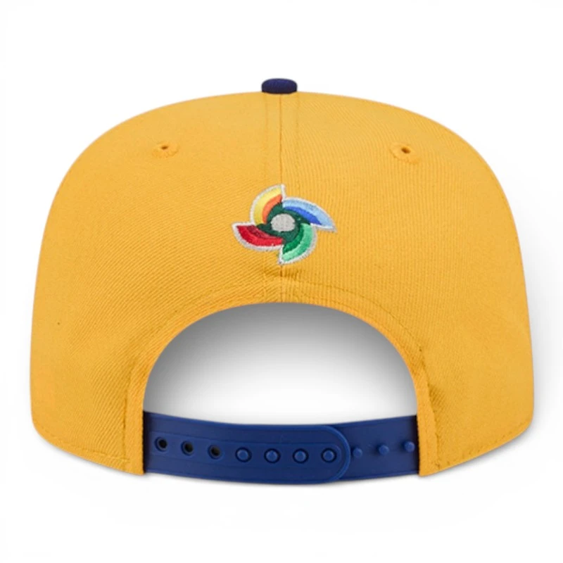Colombia Yellow and Navy Flag Patch 2026 World Baseball Classic WBC New Era 9FIFTY A-Frame Snapback Hat