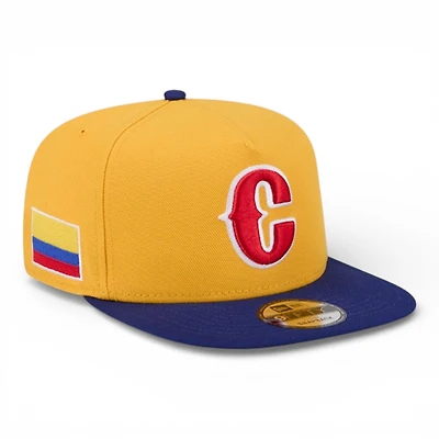 Colombia Yellow and Navy Flag Patch 2026 World Baseball Classic WBC New Era 9FIFTY A-Frame Snapback Hat