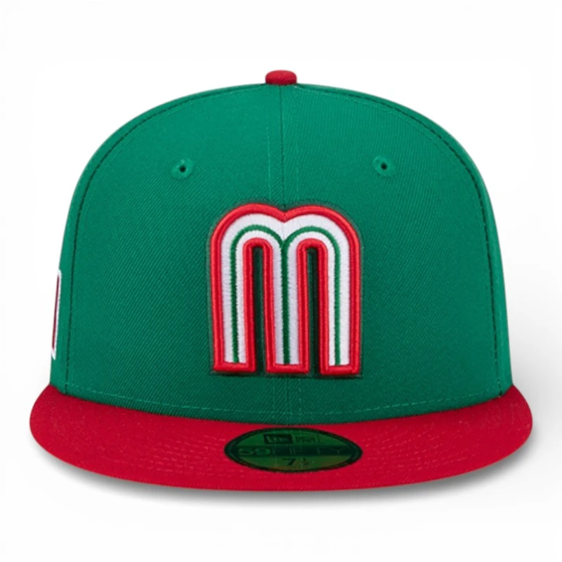 Mexico Green and Red 2026 World Baseball Classic WBC New Era 59FIFTY Fitted Hat