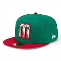 Mexico Green and Red 2026 World Baseball Classic WBC New Era 59FIFTY Fitted Hat