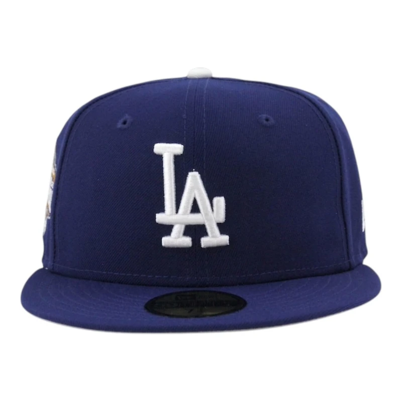Los Angeles Dodgers Royal Blue Back to World Champions Patch Grey UV New Era 59FIFTY Fitted Hat