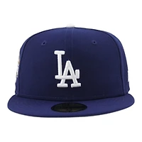 Los Angeles Dodgers Royal Blue Back to World Champions Patch Grey UV New Era 59FIFTY Fitted Hat