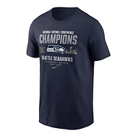 Seattle Seahawks College Navy Nike 2025 NFC Champions Team Nation T-Shirt