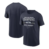 Seattle Seahawks College Navy Nike 2025 NFC Champions Team Nation T-Shirt