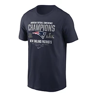 New England Patriots Navy Nike 2025 AFC Champions Team Nation T-Shirt