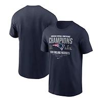 New England Patriots Navy Nike 2025 AFC Champions Team Nation T-Shirt