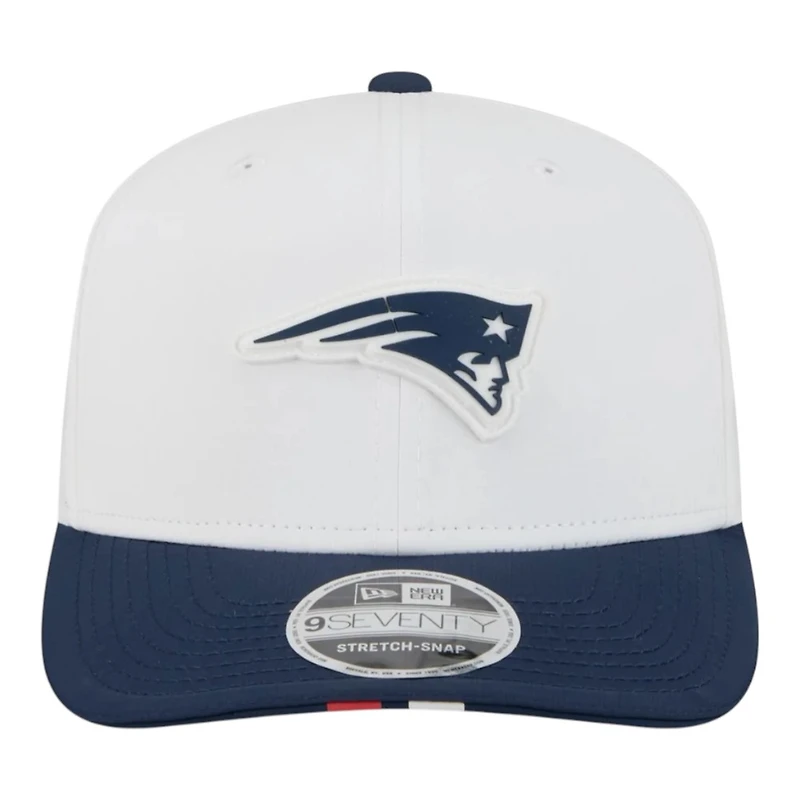 New England Patriots White 2025 NFL Training Camp New Era 9SEVENTY Adjustable Snapback Hat