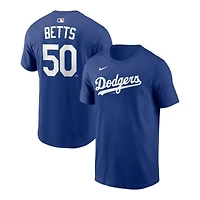 Los Angeles Dodgers Mookie Betts Royal Blue Name & Number Nike T-Shirt