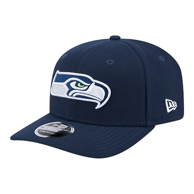 Seattle Seahawks Navy Main Logo New Era 9SEVENTY Snapback Hat