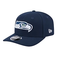 Seattle Seahawks Navy Main Logo New Era 9SEVENTY Snapback Hat