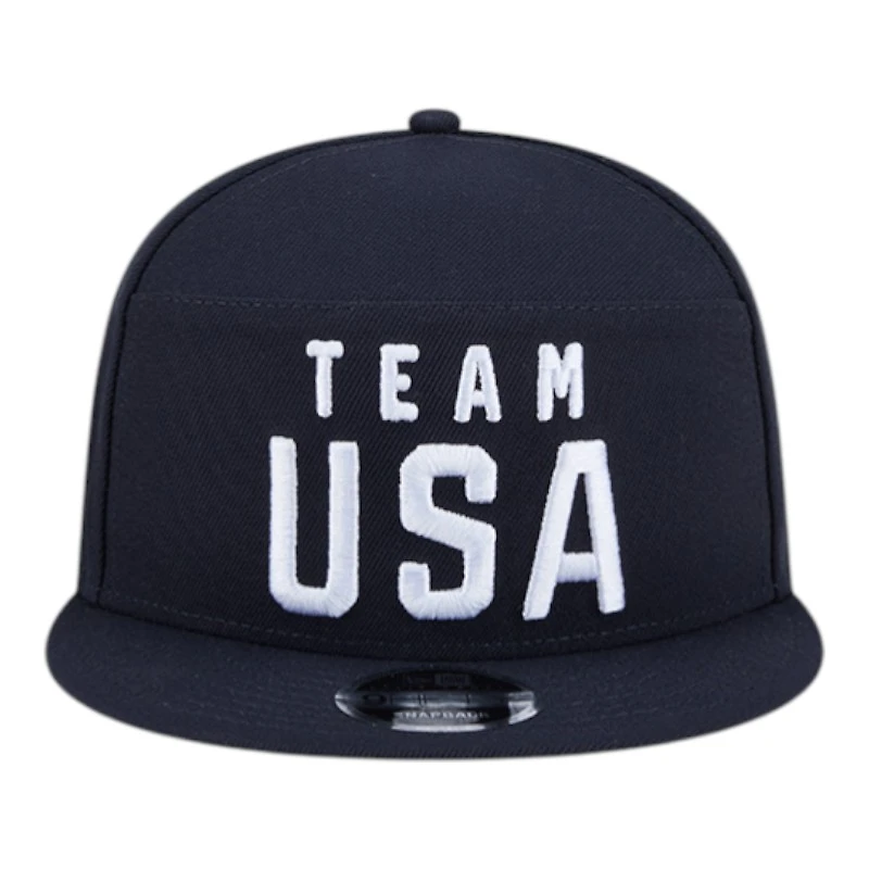 USA Navy Team USA Patch Olympic Team New Era 9FIFTY Split Panel Snapback Hat