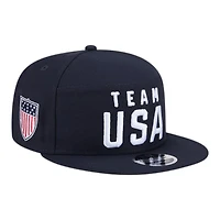 USA Navy Team USA Patch Olympic Team New Era 9FIFTY Split Panel Snapback Hat