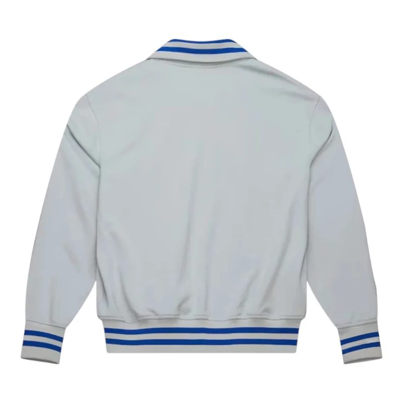Los Angeles Dodgers Grey Batting Practice Full-Zip Mitchell & Ness Jacket