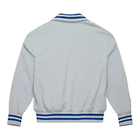 Los Angeles Dodgers Grey Batting Practice Full-Zip Mitchell & Ness Jacket