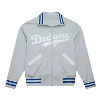 Los Angeles Dodgers Grey Batting Practice Full-Zip Mitchell & Ness Jacket