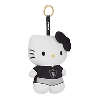 Las Vegas Raiders Black Hello Kitty 6 Inch Backpack Clip Keychain