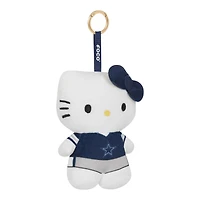 Dallas Cowboys Navy Hello Kitty 6 Inch Backpack Clip Keychain