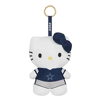 Dallas Cowboys Navy Hello Kitty 6 Inch Backpack Clip Keychain