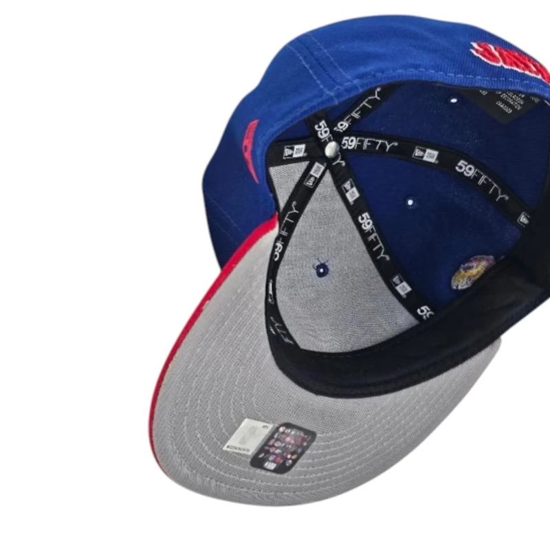 Denver Nuggets Royal Scarlet 2T Kansas Jayhawks Leon the Lab Grey UV New Era 59FIFTY Fitted Hat