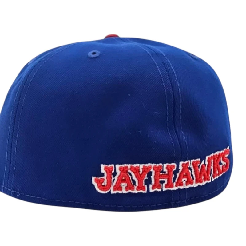 Denver Nuggets Royal Scarlet 2T Kansas Jayhawks Leon the Lab Grey UV New Era 59FIFTY Fitted Hat