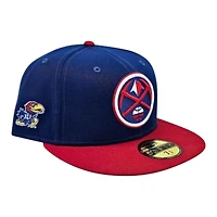 Denver Nuggets Royal Scarlet 2T Kansas Jayhawks Leon the Lab Grey UV New Era 59FIFTY Fitted Hat