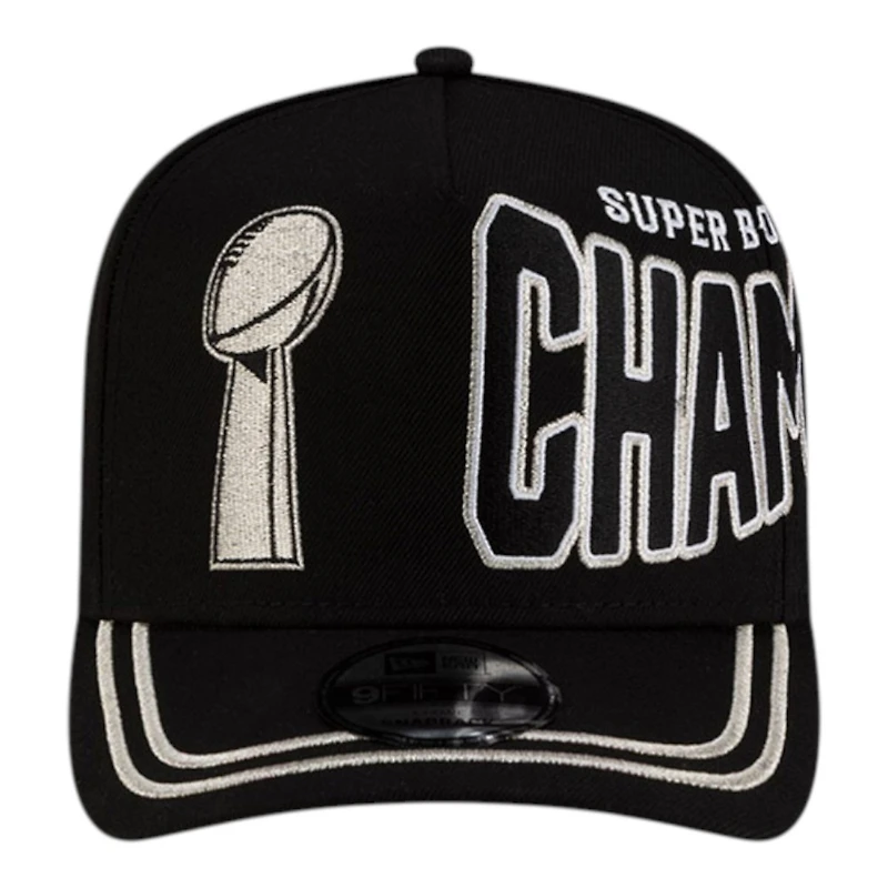 Seattle Seahawks Black Super Bowl LX Champions Parade New Era 9FIFTY A-Frame Snapback Hat