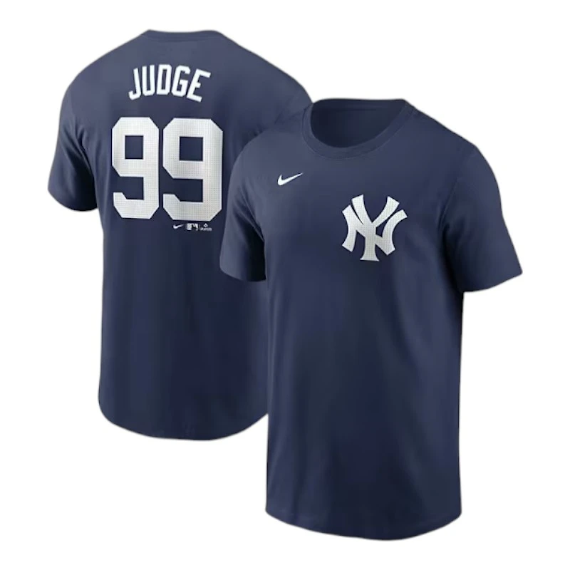 New York Yankees Aaron Judge Navy Name & Number Nike T-Shirt