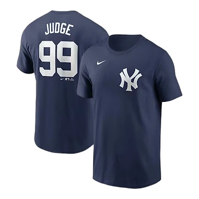 New York Yankees Aaron Judge Navy Name & Number Nike T-Shirt