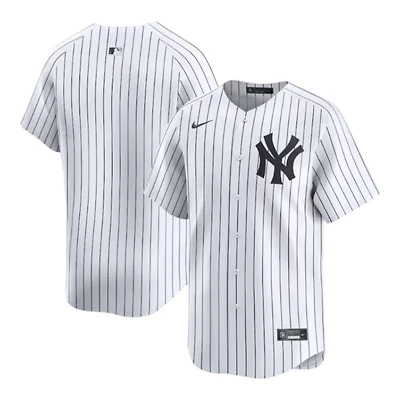 Youth New York Yankees Blank White Home Baseline Nike Jersey