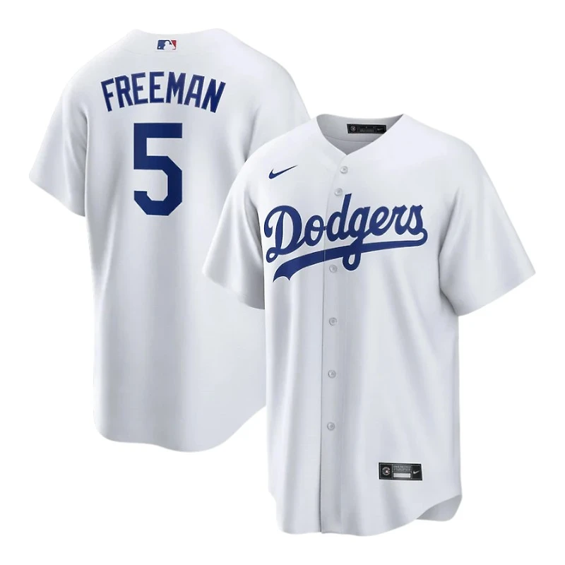 Youth los Angeles Dodgers Freddie Freeman White Home Baseline Nike Jersey