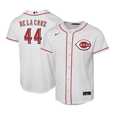 Youth Cincinnati Reds Elly de La Cruz White Home Baseline Nike Jersey