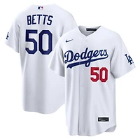 Los Angeles Dodgers Mookie Betts White Home Nike Stadium Player Jersey