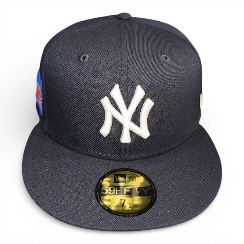 New York Yankees Navy Washington Heights Patch DR Batty Kelly Green UV Era 59FIFTY Fitted Hat