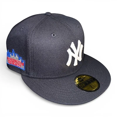 New York Yankees Navy Washington Heights Patch DR Batty Kelly Green UV Era 59FIFTY Fitted Hat