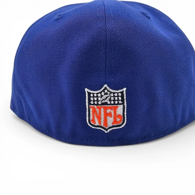 Denver Broncos Majestic Blue Leon the Lab 2002 Pro Bowl Patch Grey UV New Era 59FIFTY Fitted Hat