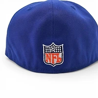 Denver Broncos Majestic Blue Leon the Lab 2002 Pro Bowl Patch Grey UV New Era 59FIFTY Fitted Hat