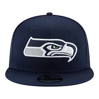 Seattle Seahawks Navy Super Bowl LX Champions Patch New Era 9FIFTY Snapback Hat