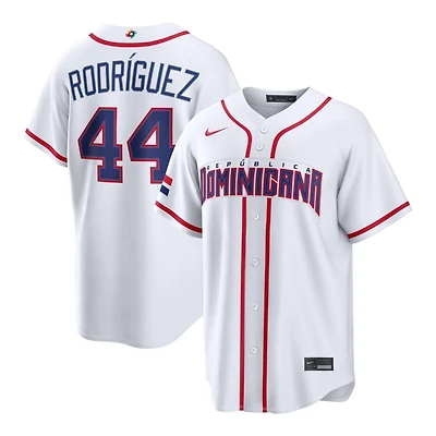 Dominican Republic Julio Rodriguez White 2026 World Baseball Classic WBC Nike Jersey