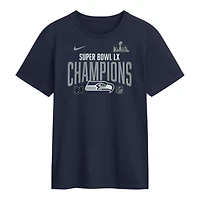 Seattle Seahawks Navy Superbowl LX Champions Nike T-Shirt