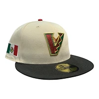 Arizona Diamondbacks Chrome and Black Mexico Patch Green UV New Era 59FIFTY Fitted Hat
