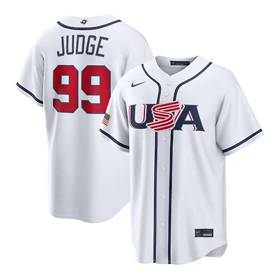Team USA Aaron Judge White 2026 World Baseball Classic WBC Nike Home Stadium Jersey
