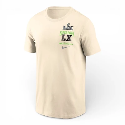 Seattle Seahawks Cream SB LX Champions Long Ball Nike T-Shirt