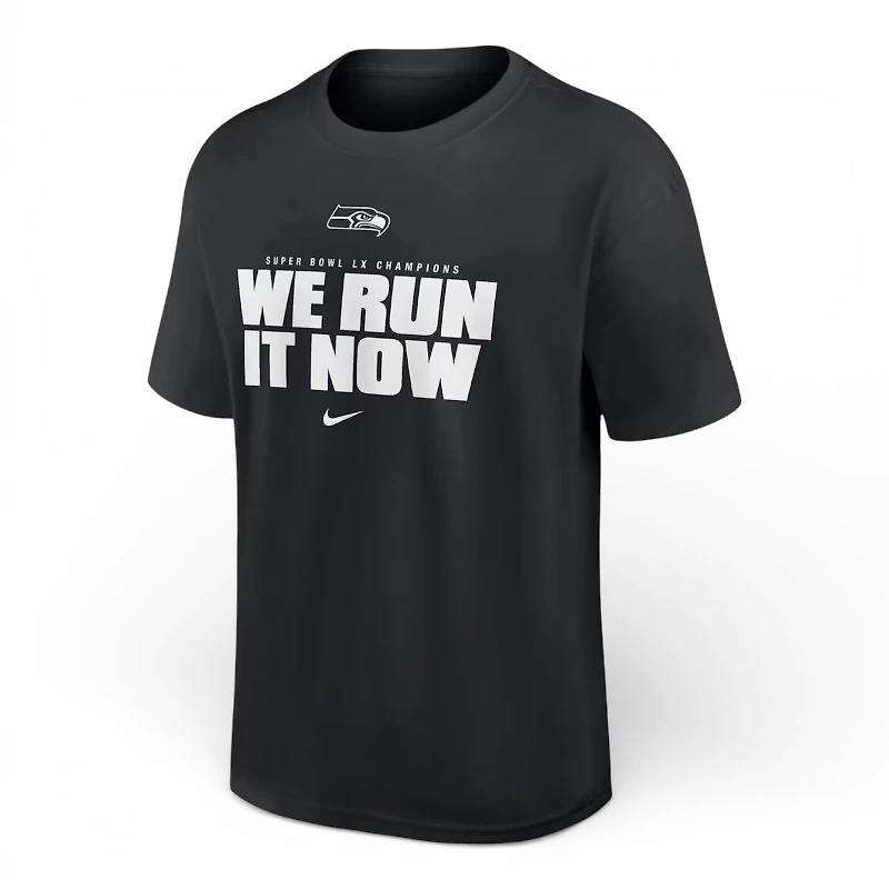Seattle Seahawks Black We Run It Now Nike T-Shirt