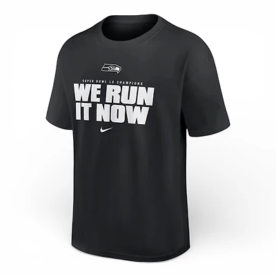 Seattle Seahawks Black We Run It Now Nike T-Shirt