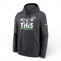 Seattle Seahawks Charcoal SB LX Champions Pickoff Move Parade Club Nike  Pullover Hoodie