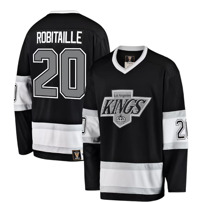 Los Angeles Kings Black Luc Robitaille NHL Premier Breakaway Retired Player Jersey