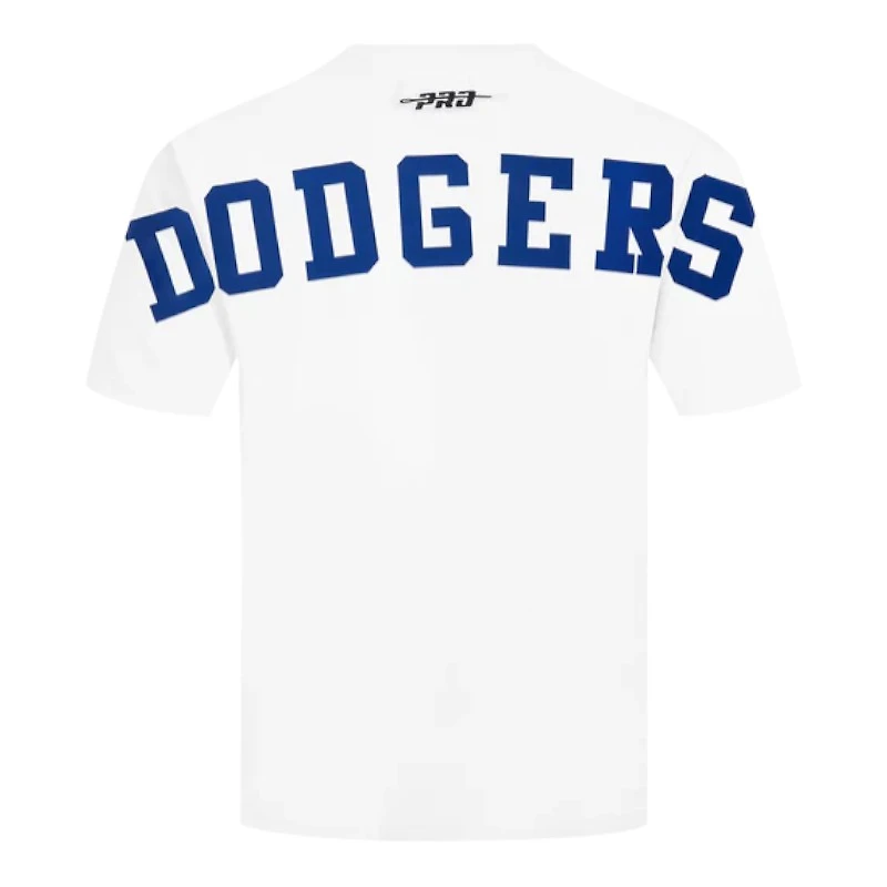 Los Angeles Dodgers White Wingspan Pro Standard Drop Shoulder T-Shirt