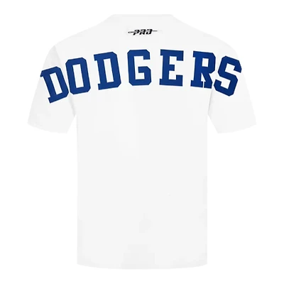 Los Angeles Dodgers White Wingspan Pro Standard Drop Shoulder T-Shirt